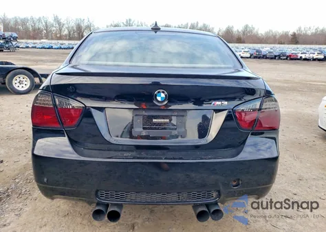 2008 BMW M3 z USA, uszkodzony, nr VIN WBSVA93598E041541